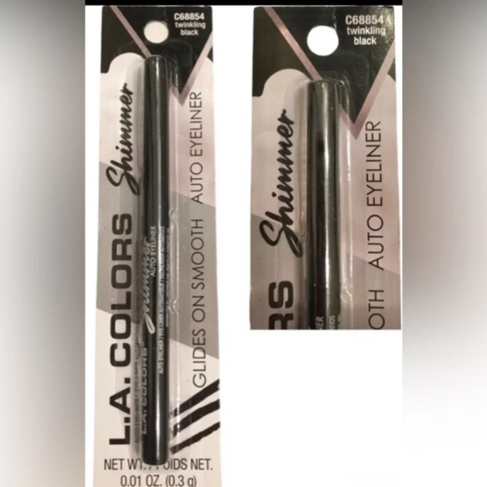 3piece shimmer auto‎ eyeliners in 7 assorted vibrant shimmer metallic colors